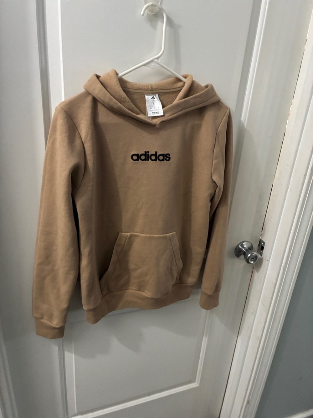 adidas Men’s Tan/Camel Crewneck Hoodie